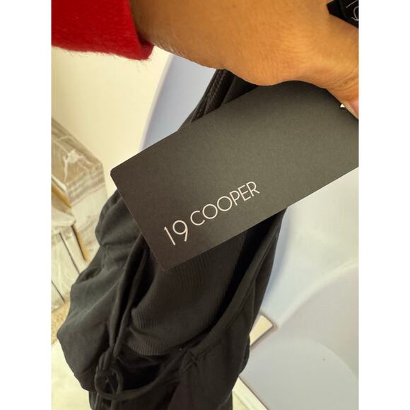 19 Cooper Black Long Sleeve Ruched Bodycon Mini Dress | Size M | NWT - Picture 6 of 6